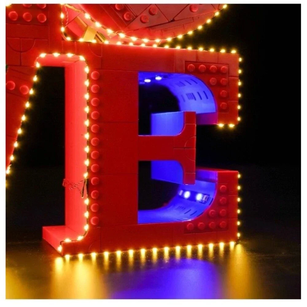 LocoLee DIY LED Light Kit for LEGO Art 31214 LOVE Lighting Set（No Model）